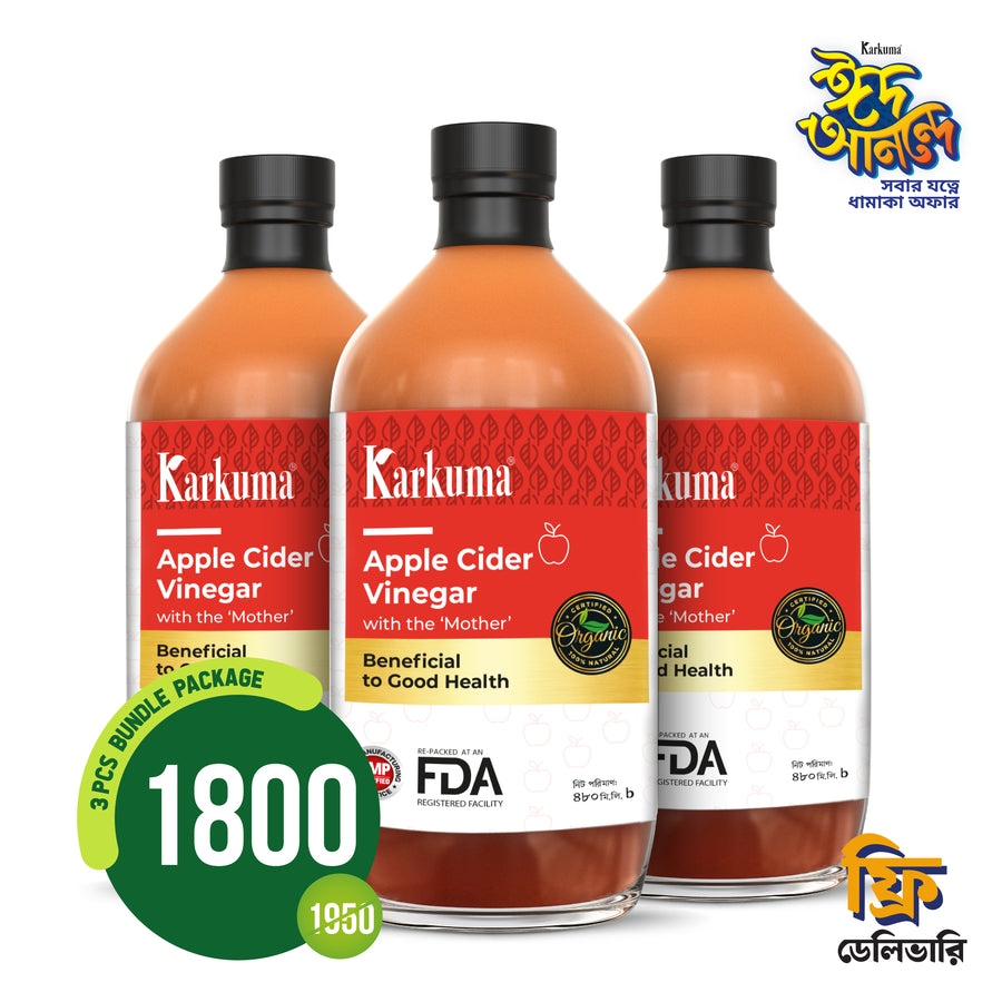 Karkuma Organic Apple Cider Vinegar Bundle Package