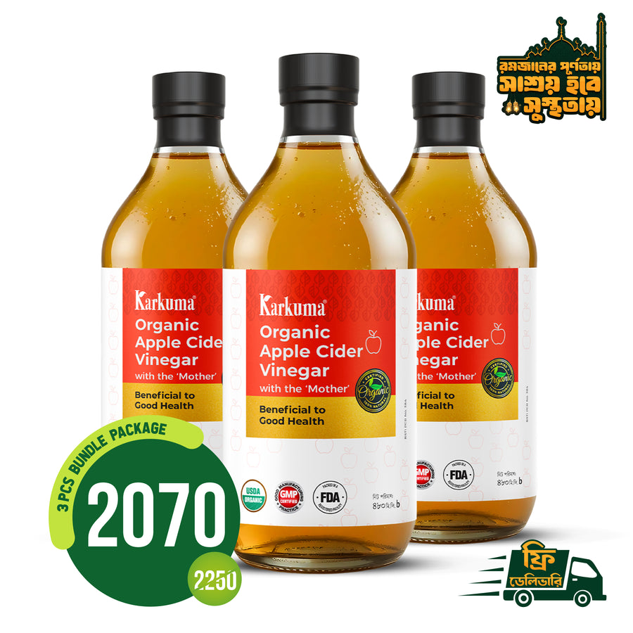 Karkuma Organic Apple Cider Vinegar Bundle Package